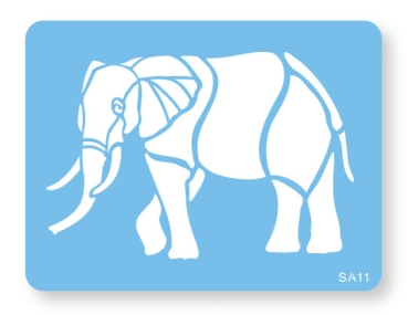 Schablone / Stencil - Elefant